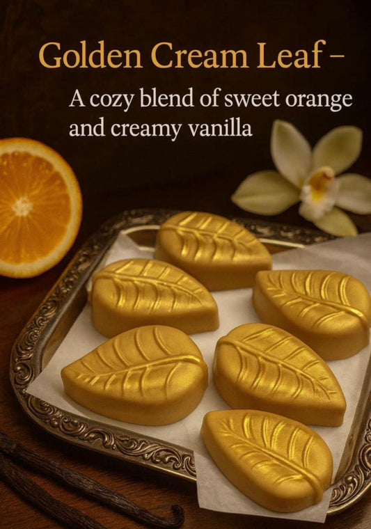 Golden Cream Leaf Luxury soap
