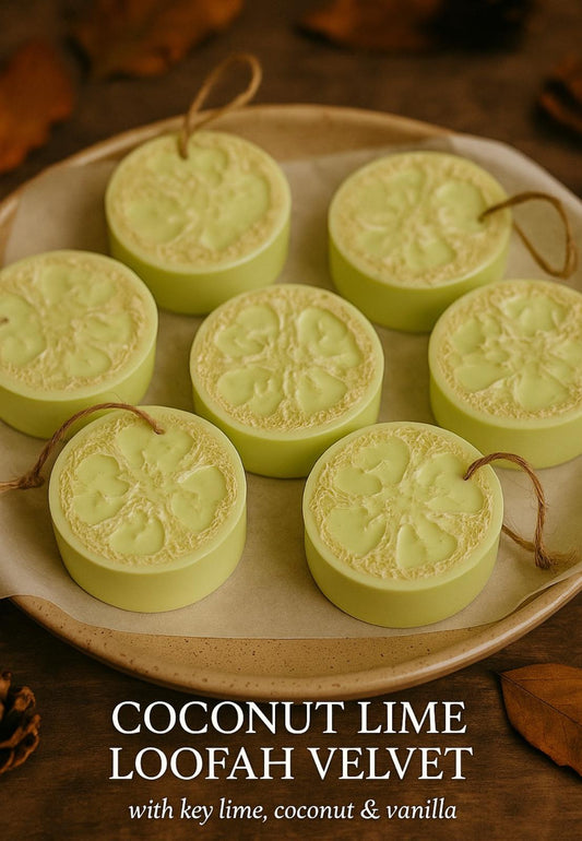 🥥Coconut lime loofah velvet